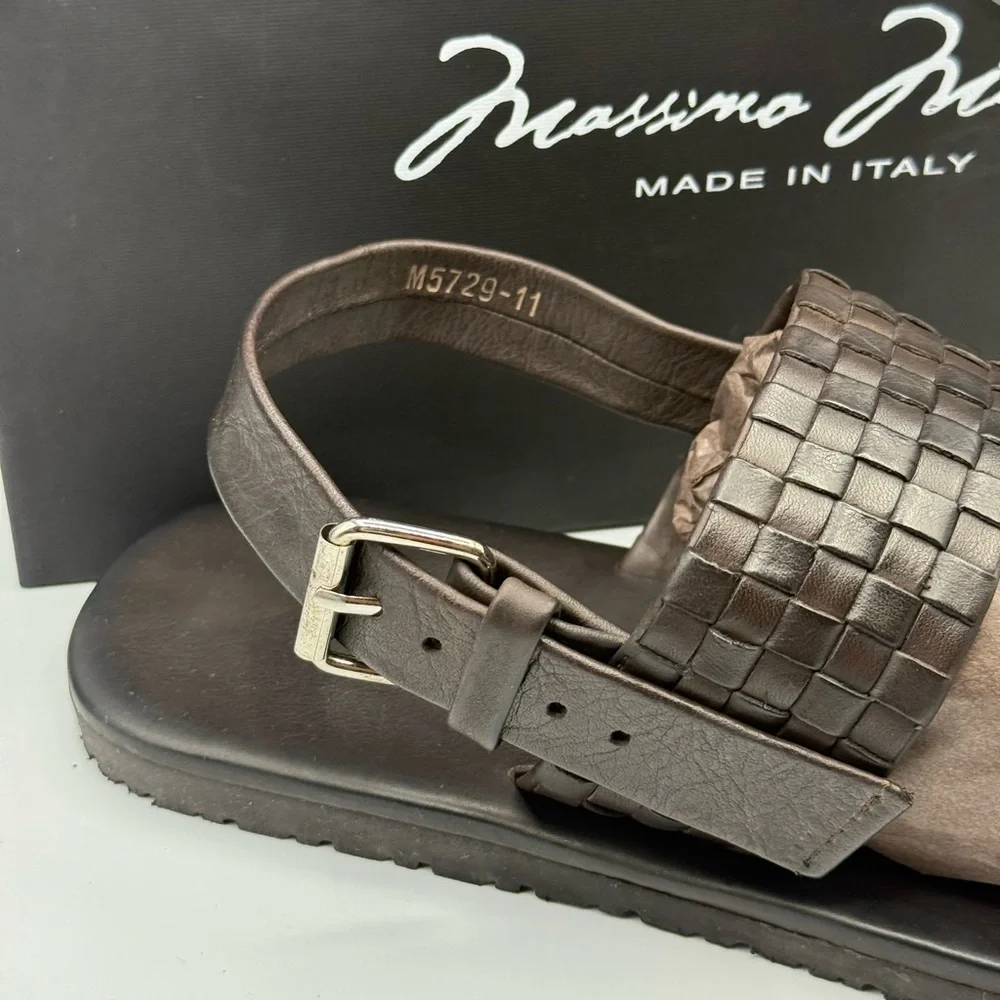 MASSIMO MATTEO WOVEN SLIDE SANDAL (11)‎